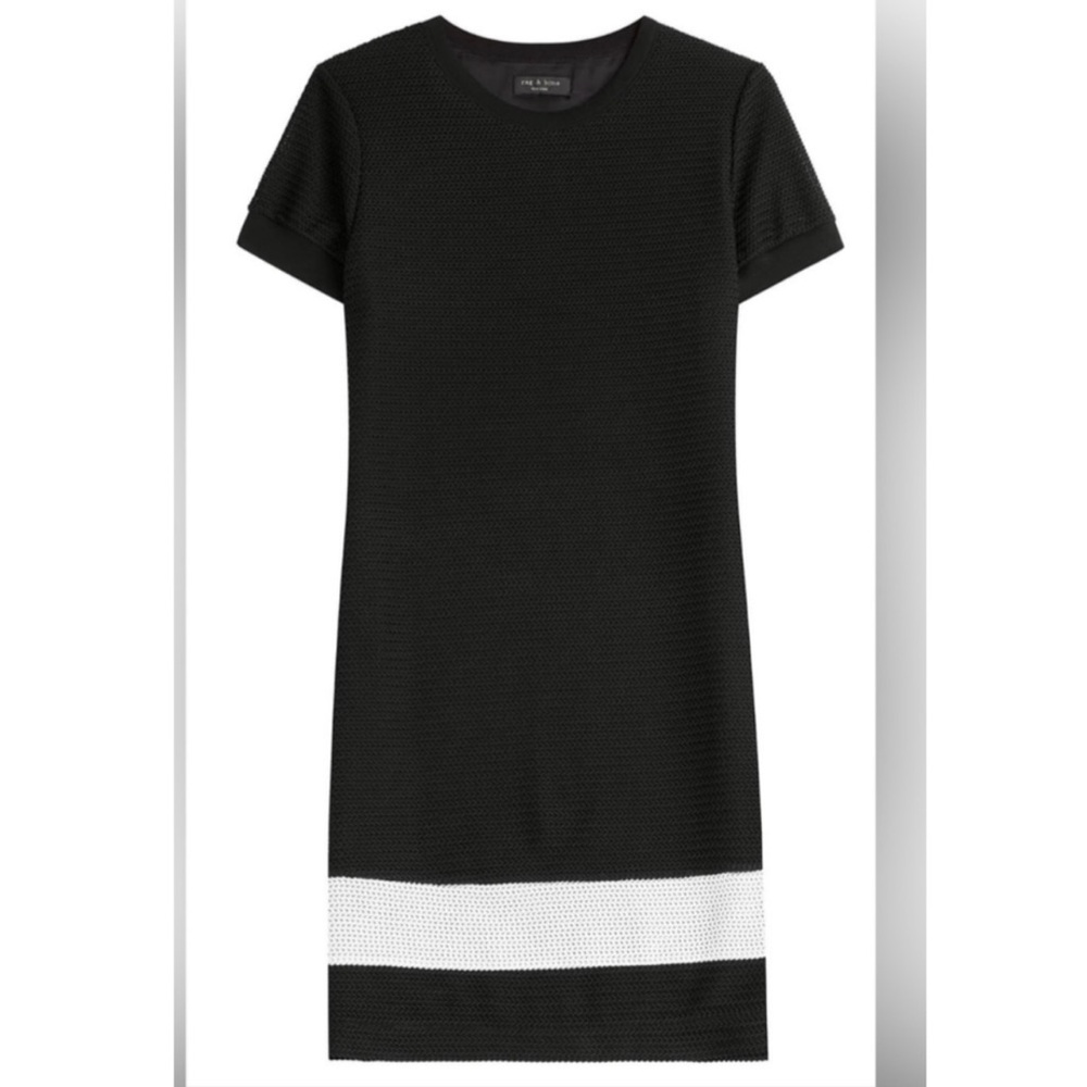 Rag & Bone Black Dress with White Accent